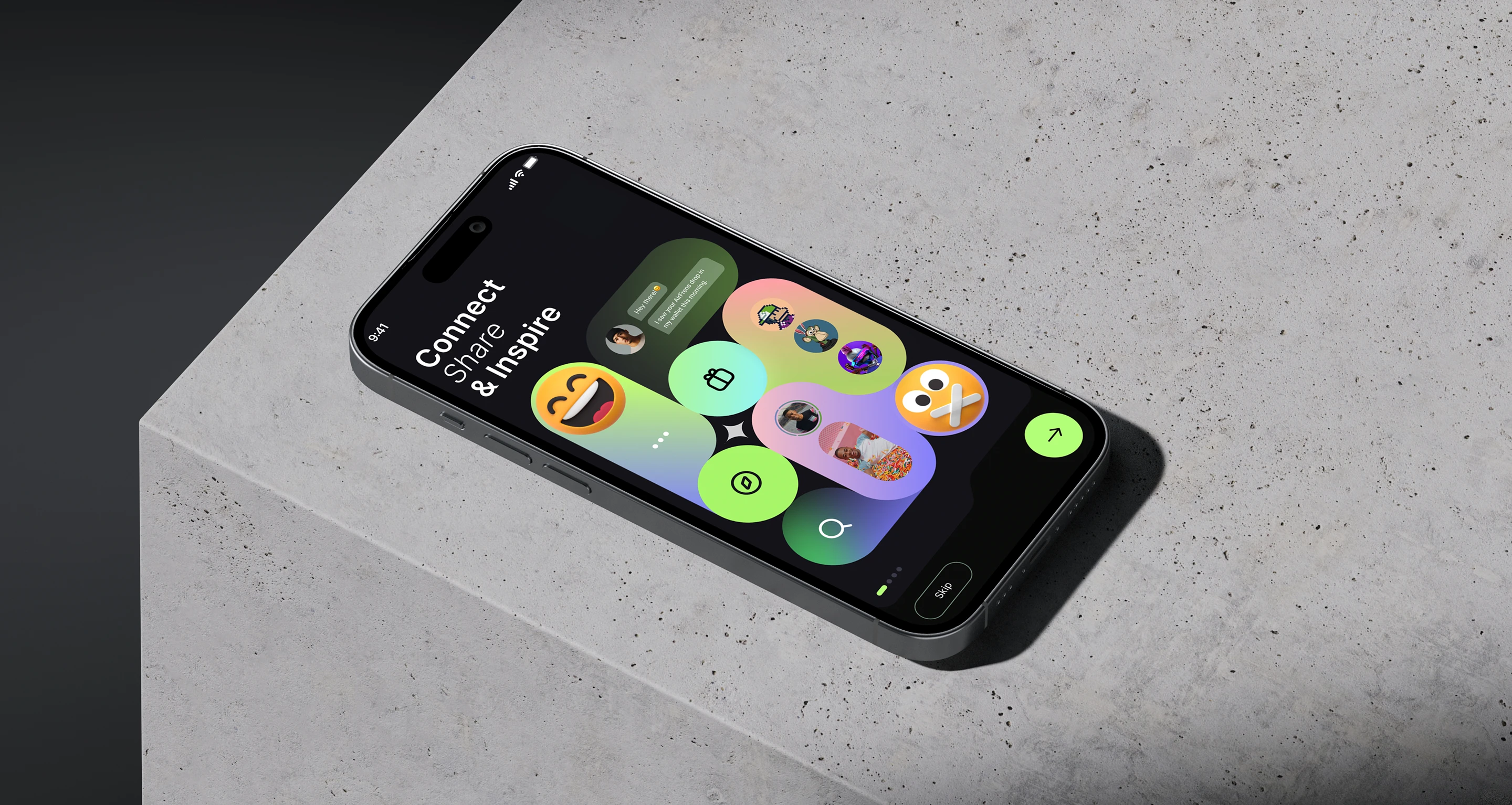 A diagram showing the research, strategy, and design process.