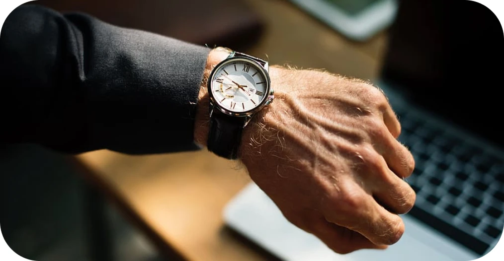 A stylized photo of two people.