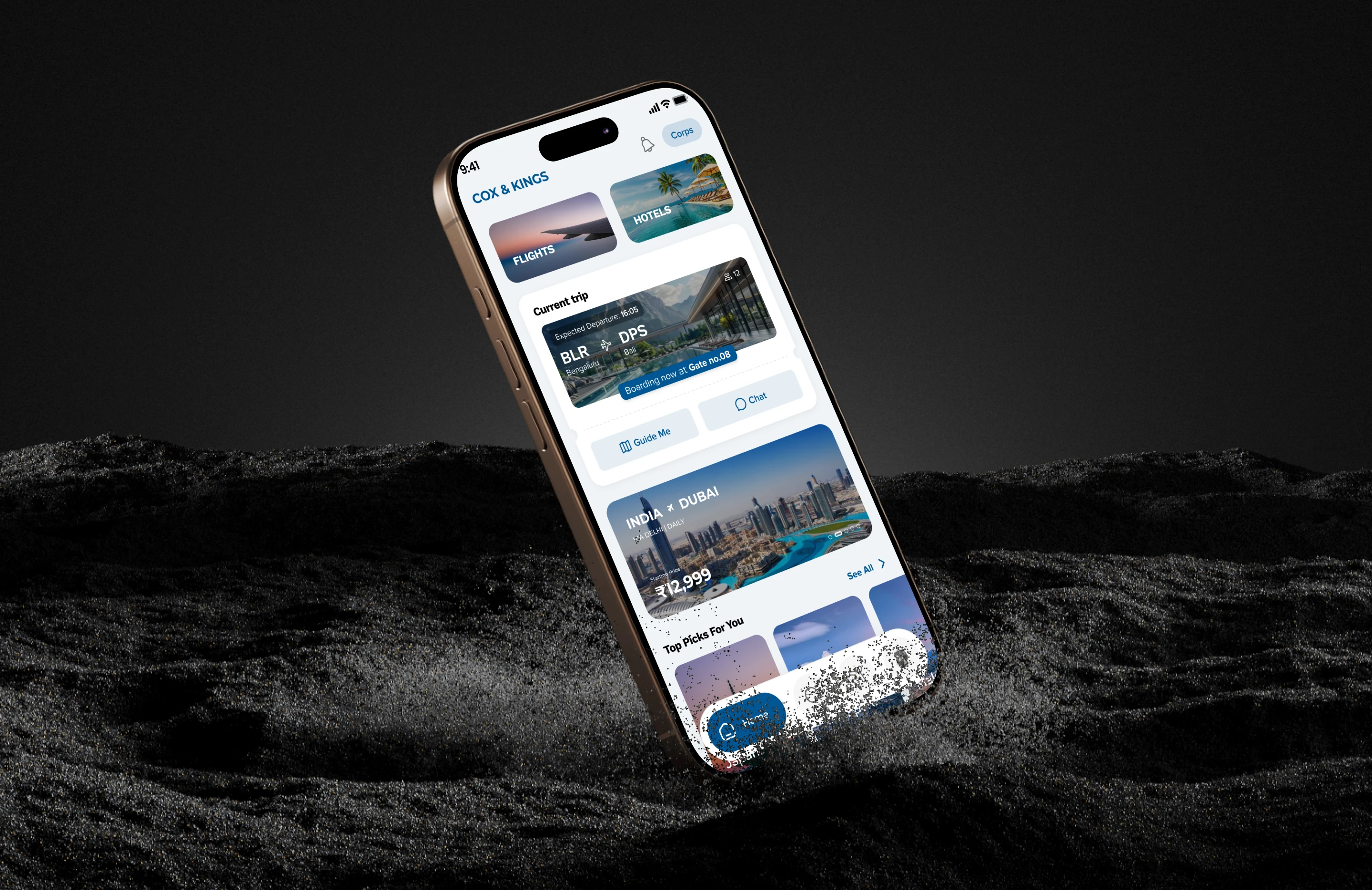 A diagram showing the research, strategy, and design process.