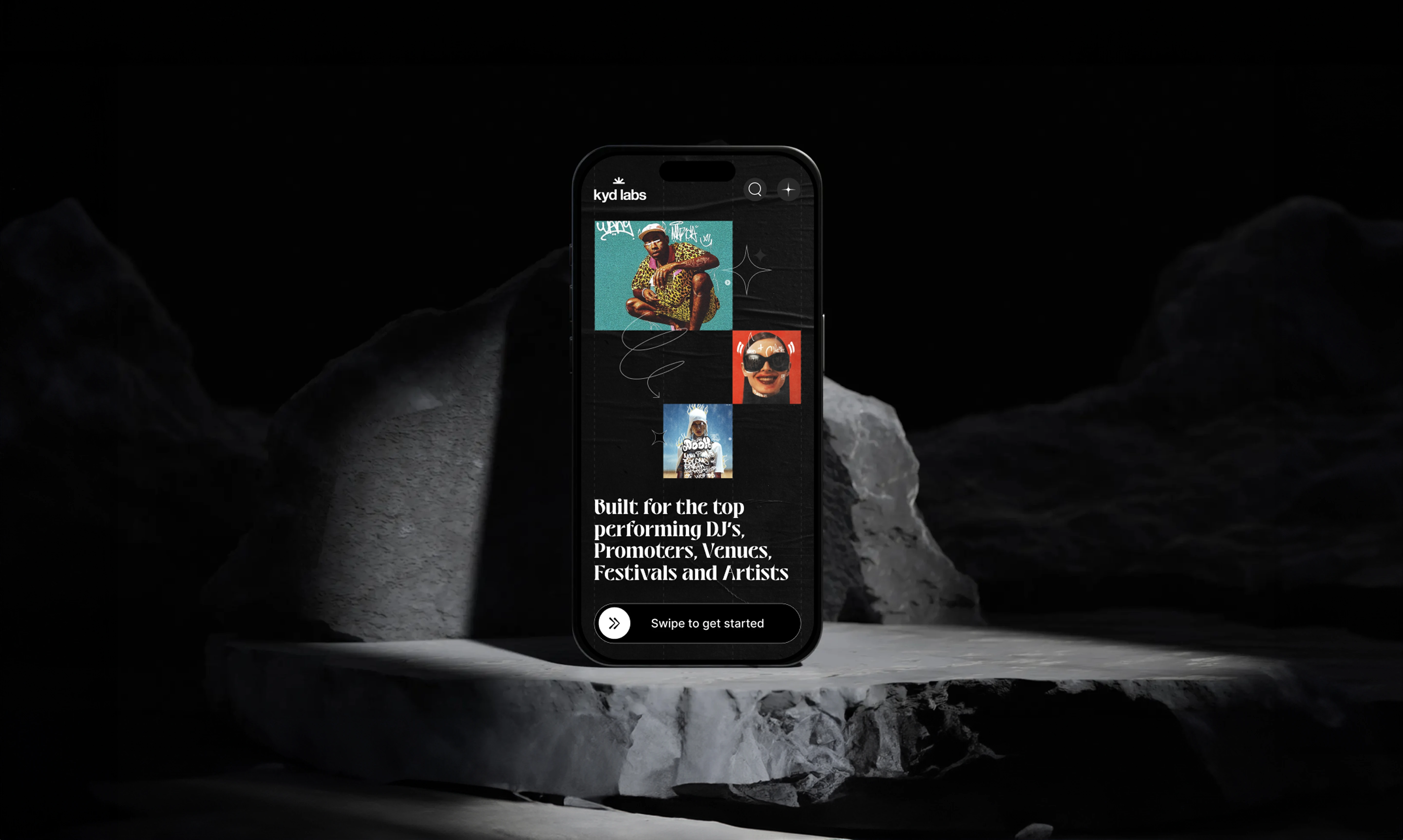 Kydlabs hero mobile mock