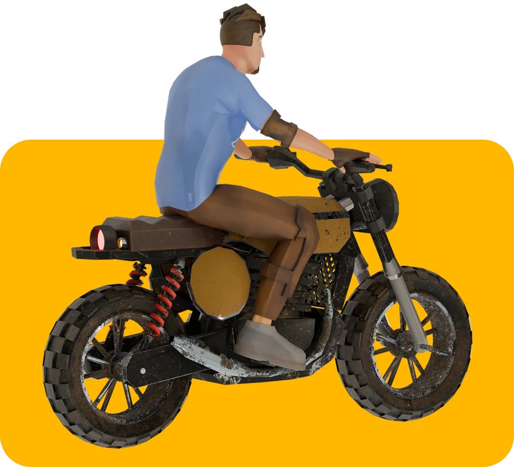 A stylized photo of two people.